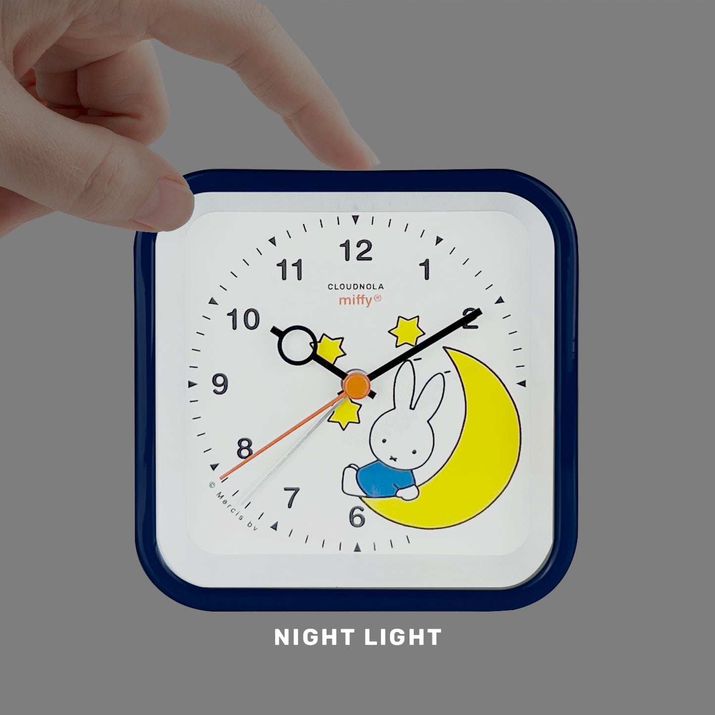 Réveil Miffy Blue - Collaboration Nijntje - Analogique - Éclairage LED - Fonction Snooze
