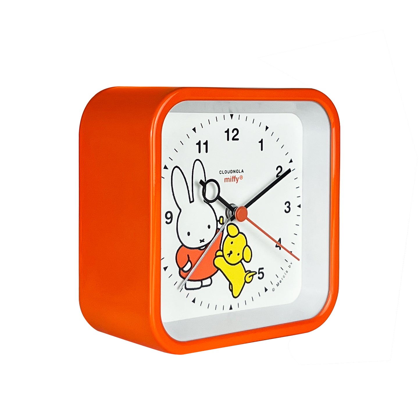 Miffy Orange Wecker von Nijntje – Analog – LED-Licht – Schlummerfunktion – Utrecht Heritage