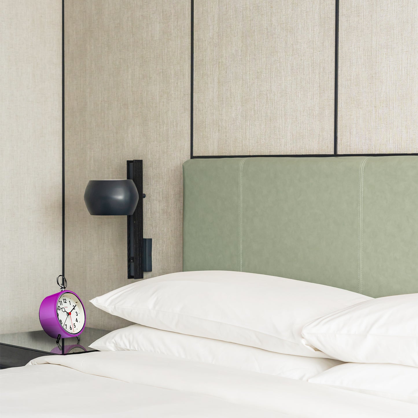 Factory Alarm Purple - Alarm Clock - Silent Mechanism - Snooze - LED