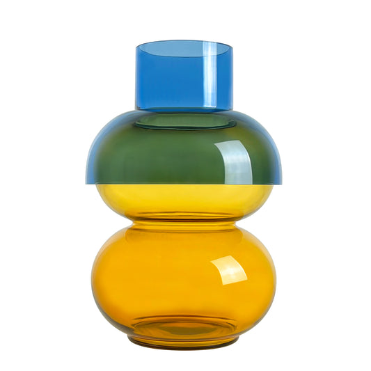 Cloudnola Supreme Bubble Vase XL in Blau und Gelb