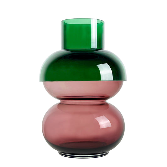 Cloudnola Luxuriöse Bubble Vase XL in Grün und Rosa