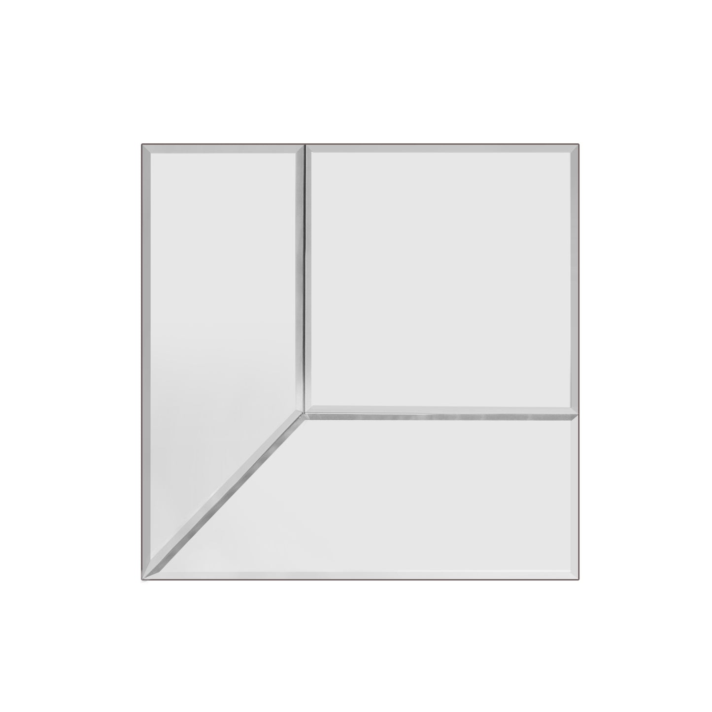 Mosaic Square XL- Mirror - Reversible - Beveled Mirror - Unique Wall Decor