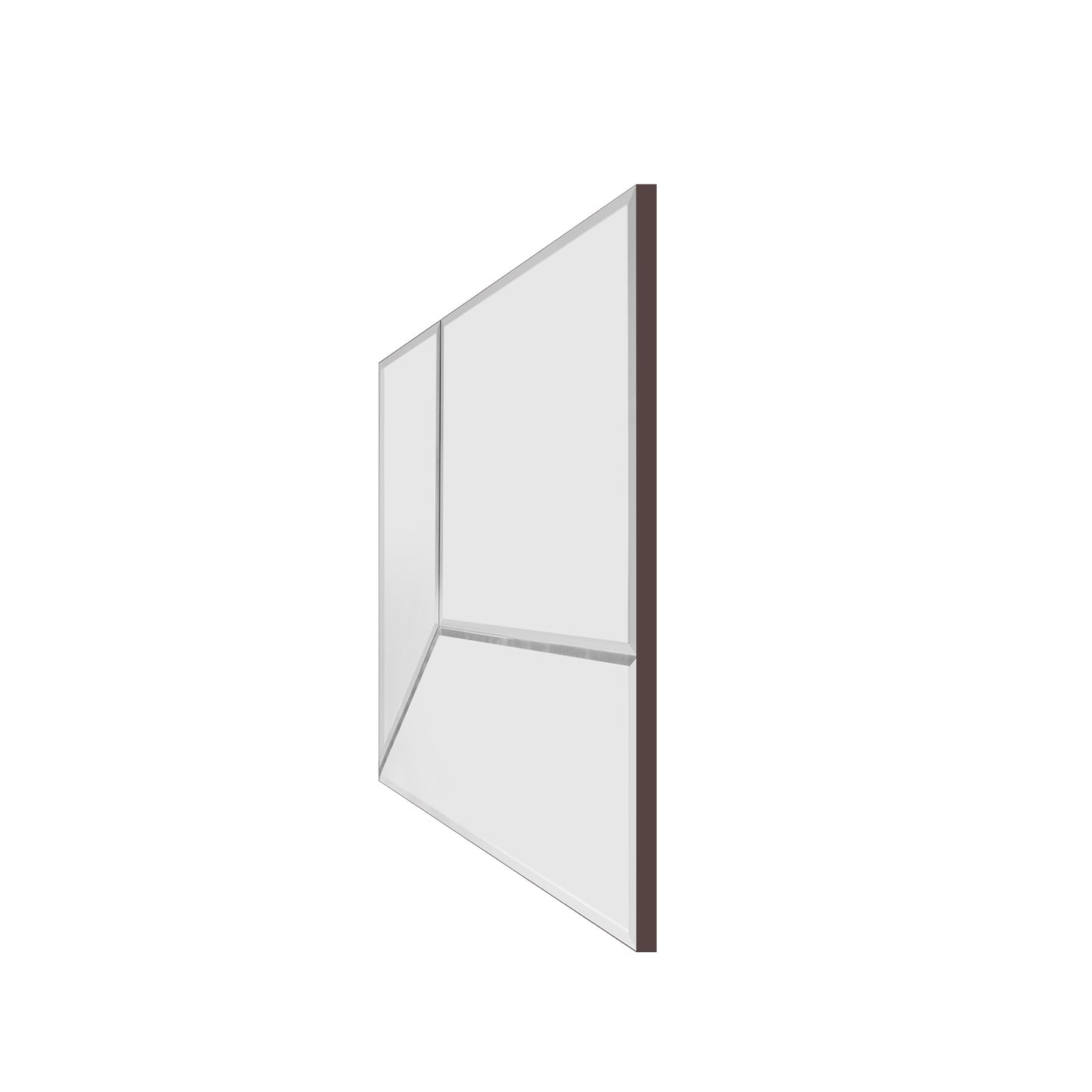 Reversibler quadratischer XL-Spiegel – Reversibler – abgeschrägter Spiegel – einzigartiges Wanddekor