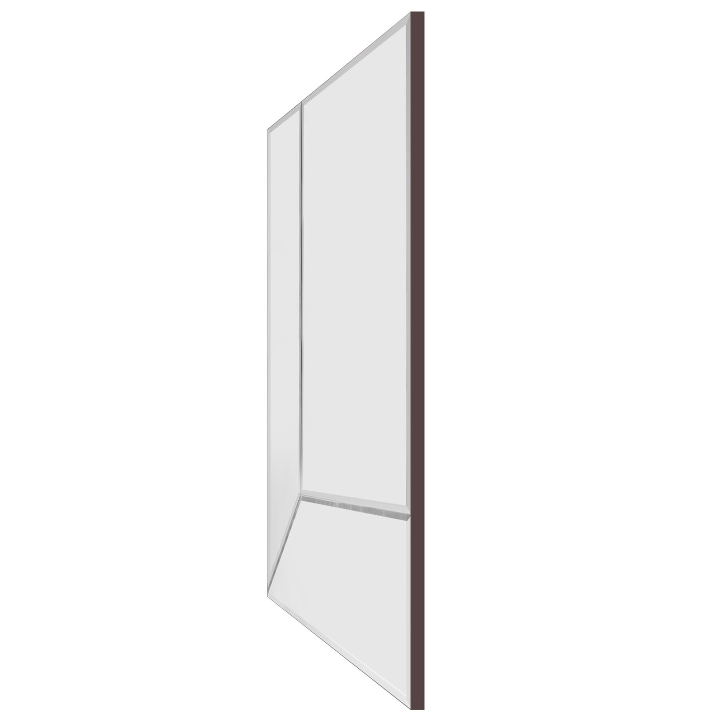 Reversibler rechteckiger XL-Spiegel – Reversibler – abgeschrägter Spiegel – zeitgenössische Wandkunst