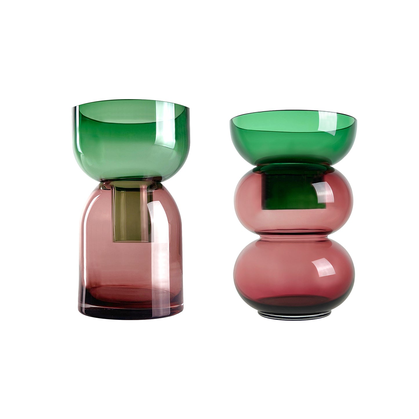 Fusion Red -Reversible Vases - Medium - SET