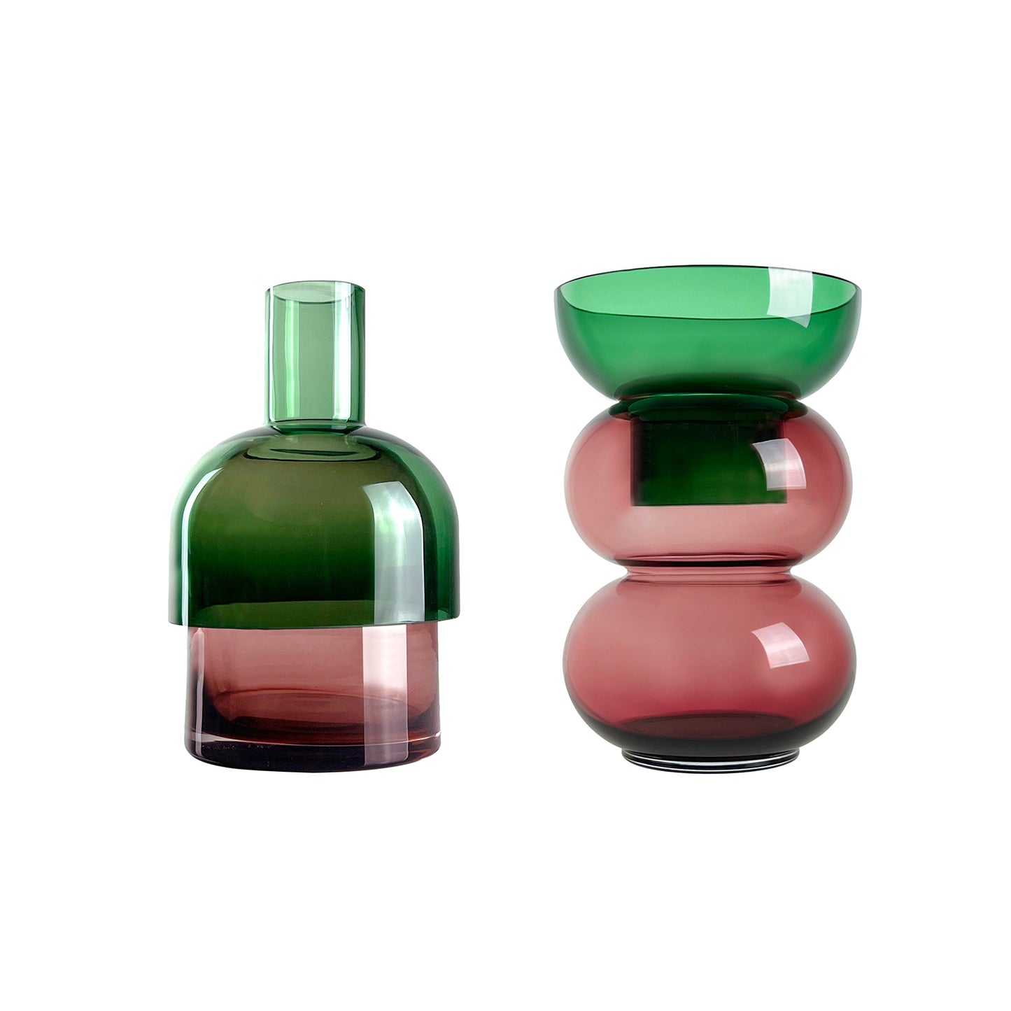 Fusion Red -Reversible Vases - Medium - SET