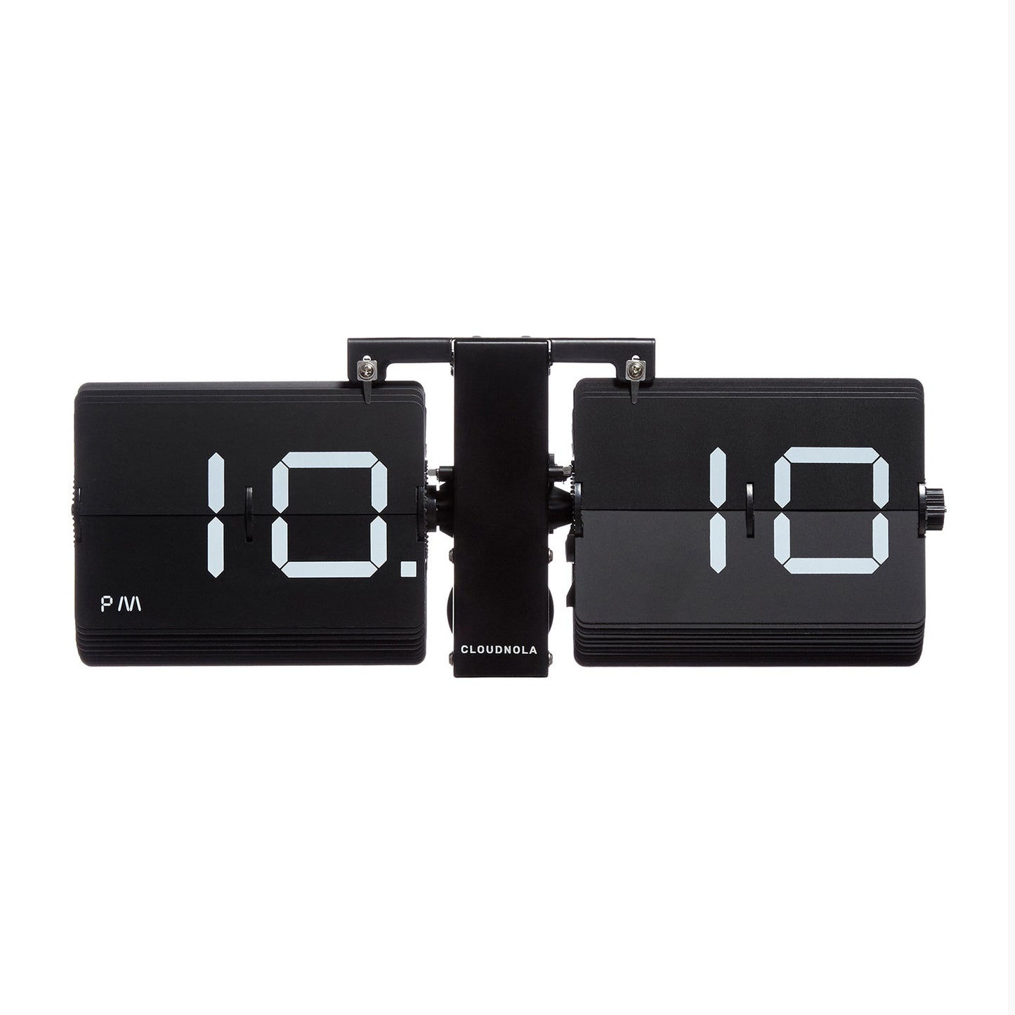 Flipping Out Black on Black - Flip Clock - Flip Flap - Battery Operated - Table - Wall - Digital