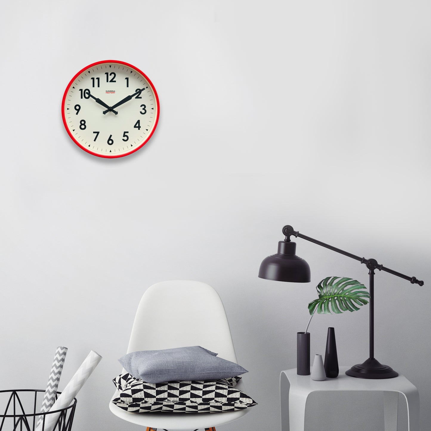 Factory Red - Wall Clock