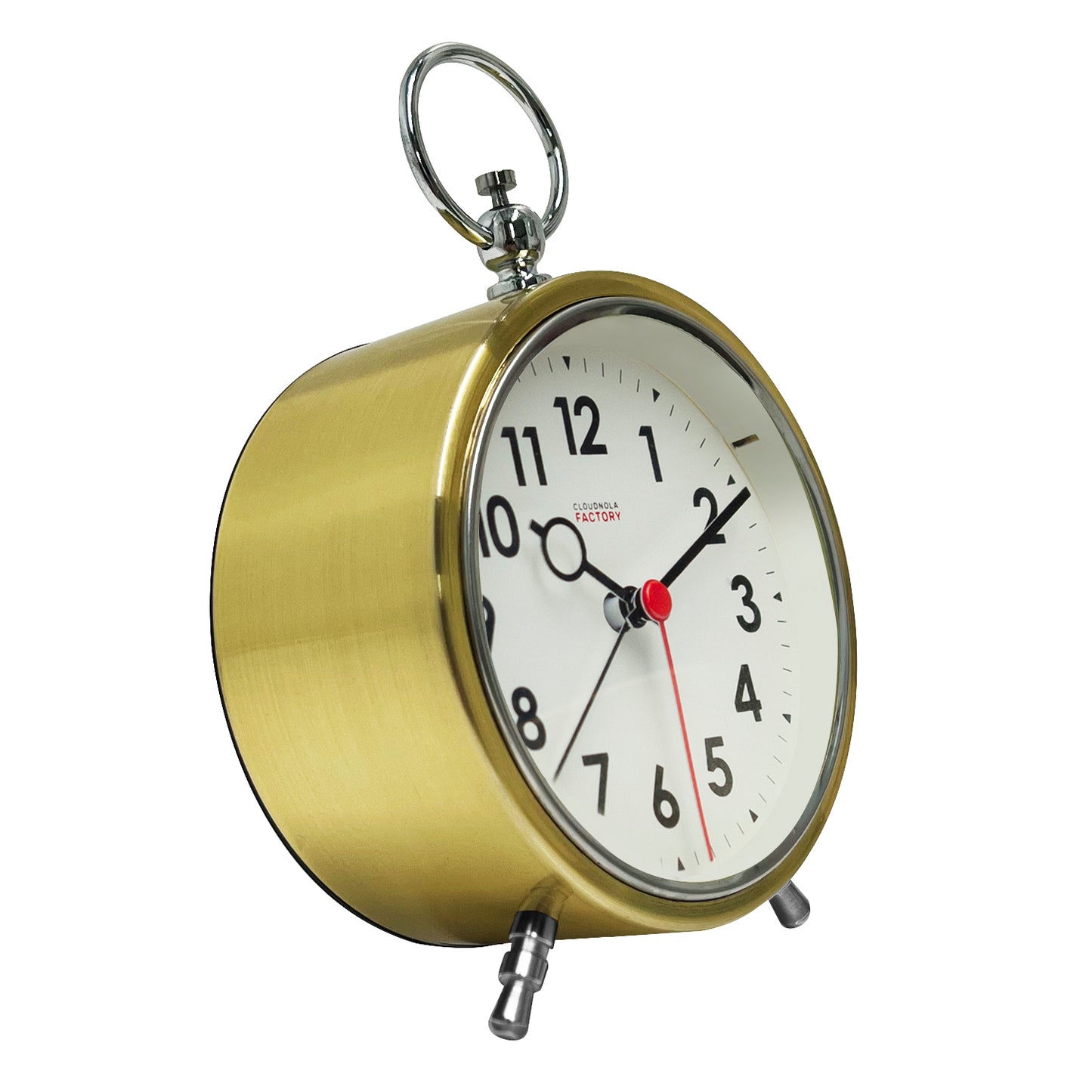 Factory Alarm Gold - Alarm Clock - Silent Mechanism - Snooze - LED