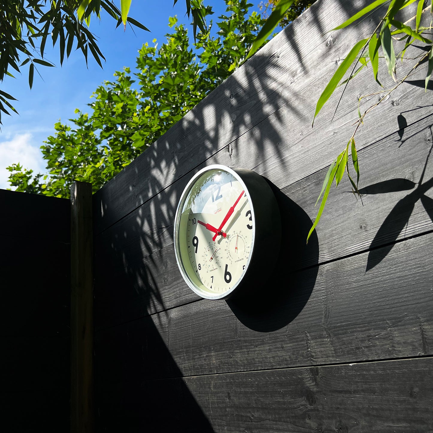 Factory Outdoor Zinc - Wall Clock & Weather Station