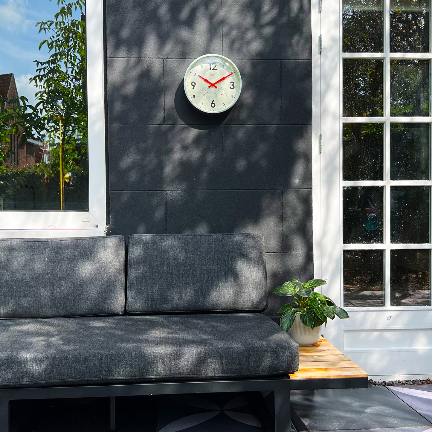 Factory Outdoor Zinc - Wall Clock & Weather Station